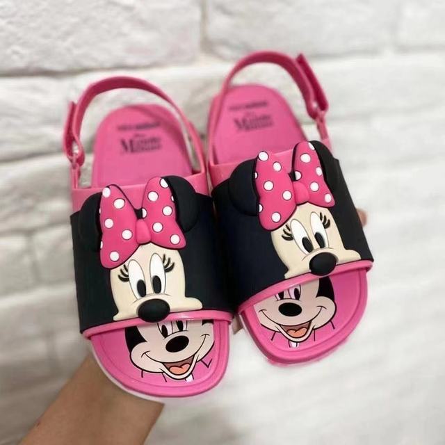Letnia sandałki Melissa 2021 dla dzieci Disneya z postaciami Goofy, Mickey Mouse, Donald Kaczor i dziewcząt Jelly na plażę - Wianko - 5