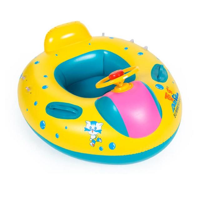 1 sztuk basen dla dzieci pierścień bezpieczeństwa niemowlę pływanie Float nadmuchiwane regulowany parasolka siedzenia łódź pierścień basen anti-rollover - Wianko - 16