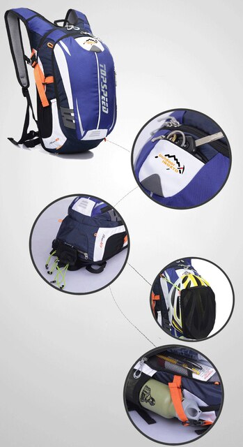 Plecak wspinaczkowy na rower MTB 18L - sprzęt sportowy do jazdy na rowerze i konno, idealny na wycieczki turystyczne - Wianko - 27
