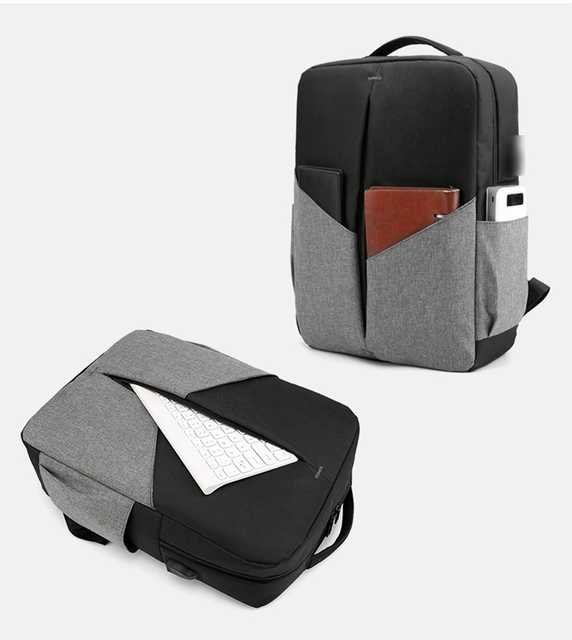 Plecak podróżny męski Anti-theft z funkcją ładowania USB, pojemny na laptopa, wodoodporny (2020) - Wianko - 7