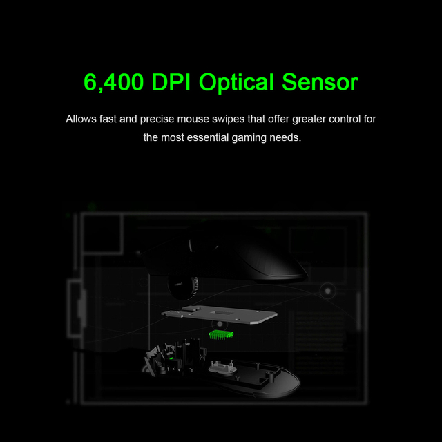 Mysz dla graczy Razer Deathadder Essential - nowa, przewodowa, ergonomiczna konstrukcja, 6400DPI, guzik boczny - Wianko - 13