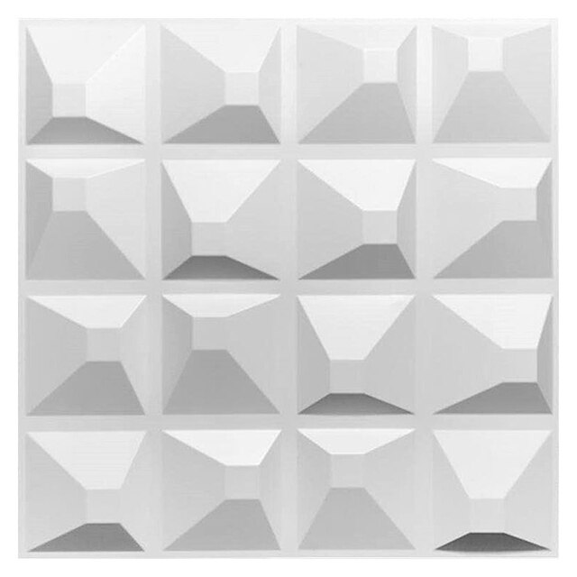 10 sztuk paneli dachówkowych 3D 50x50cm - forma ściany gipsowej - tapeta do salonu, łazienki i kuchni - akcesoria do dekoracji wnętrz - outdoor - Wianko - 6