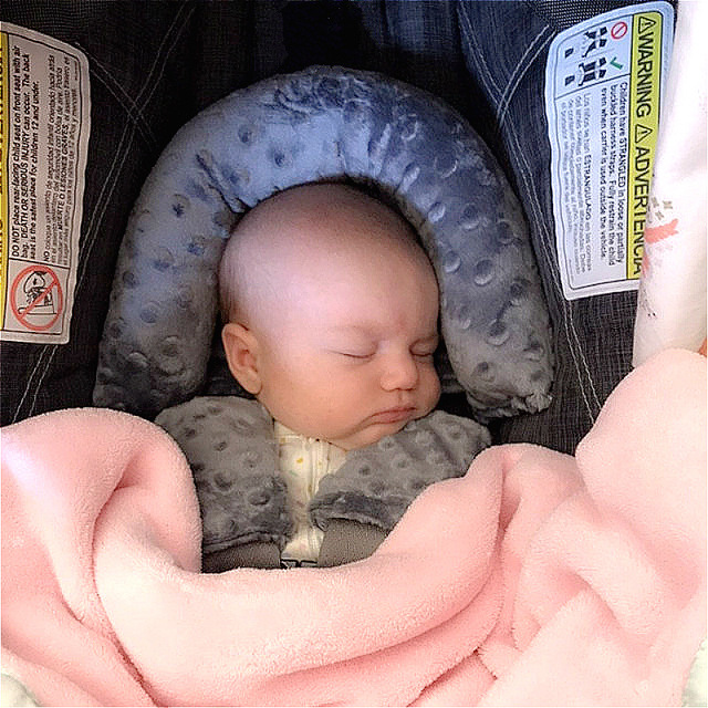 Ochronny zagłówek do siedzenia samochodowego dla niemowląt Baby Car Safety - Wianko - 2