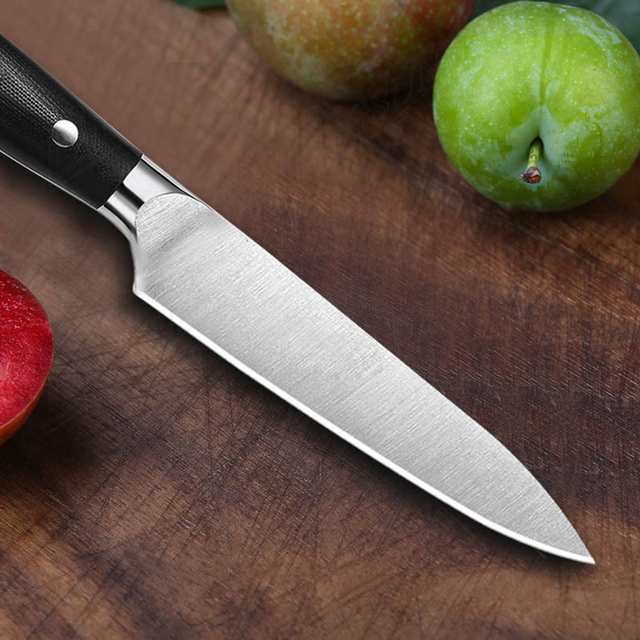 Nóż introligatorski kuchenny ze stali nierdzewnej 5cr15mov z G10 uchwytem dla szefa kuchni - Paring, owoce, warzywa - Wianko - 5