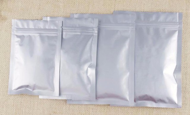 100 sztuk Mylar aluminiowe woreczki Zip lock o małym rozmiarze - torby do przechowywania żywności, blokada zapachu, szerokość od 6cm do 17cm - Wianko - 11