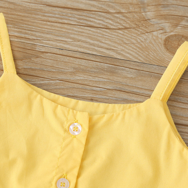 Zestaw ubranek dla małej dziewczynki: spódniczka w kwiaty i bluzka bez rękawów z kokardką na ramiączkach - Wianko - 5