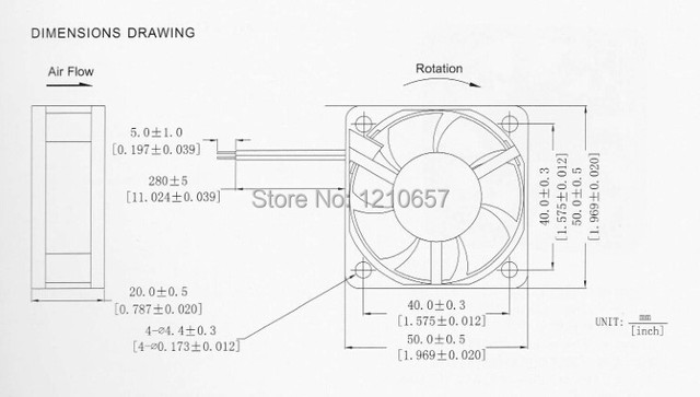 2 sztuki wentylatorów chłodzących Gdstime 5 CM 5020 50mm 50x50x20mm bezszczotkowe 12 V 2Pin - Wianko - 6