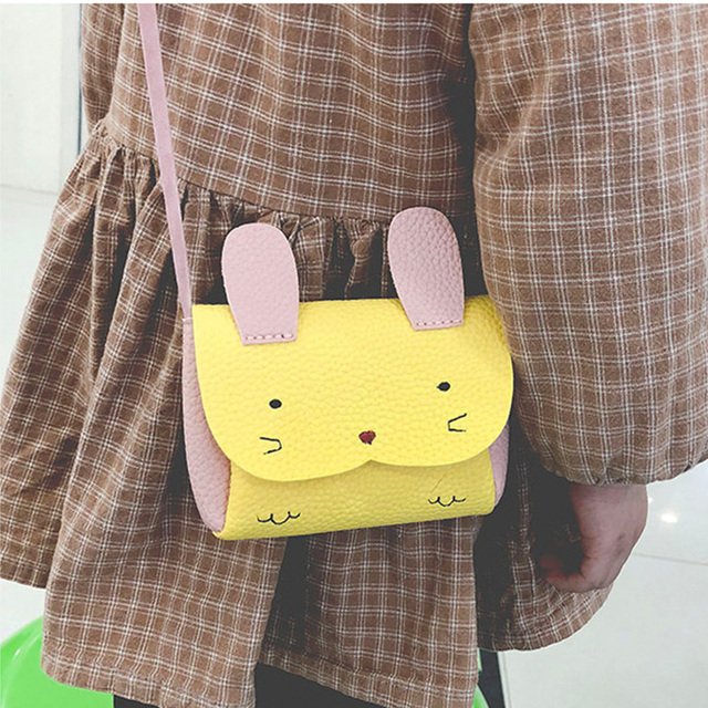 Praktyczna torebka-portfelka dla dzieci PU z motywem królika - mała, wygodna i stylowa - Wianko - 1