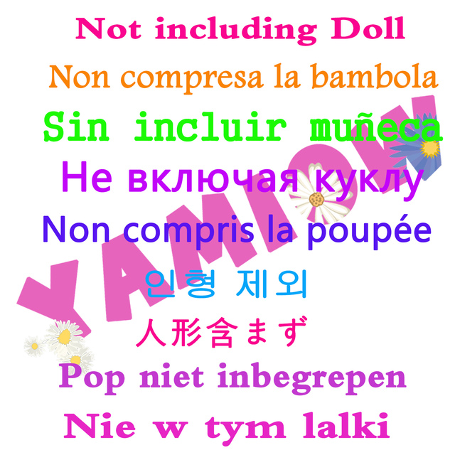 Ręcznie robiona spódnica w kwiaty dla lalki Nancy Doll 16 - Wianko - 6