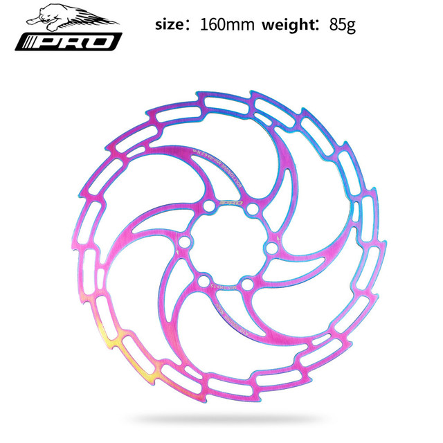 Hollow Rotor Rainbow - Hamulec tarczowy rowerowy 160, 180, 203mm - ultralekki, silne chłodzenie, podkładki do tarcz MTB Road Bike - Wianko - 1