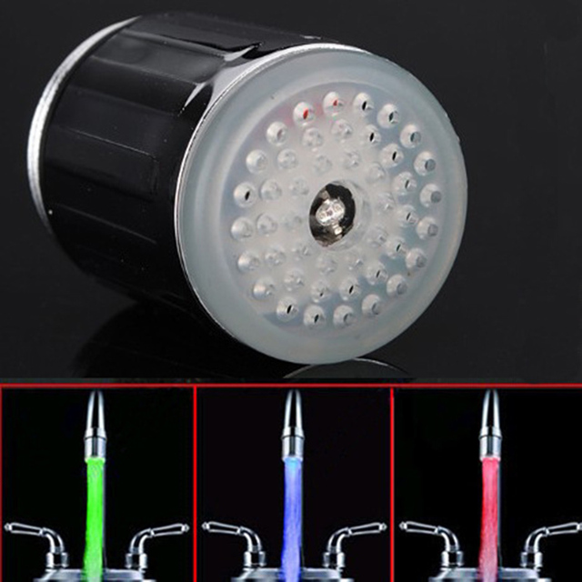 Luminous kran LED-up 3/7 kolorów, podświetlany prysznic dotykowy, umywalka, łazienka, kuchnia - Wianko - 3