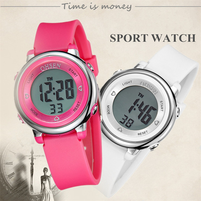 Zegarek OHSEN 2021 dla dzieci, wodoodporny zegarek sportowy LED, dziewczynki chłopców, wielofunkcyjny cyfrowy zegarek - Wianko - 1
