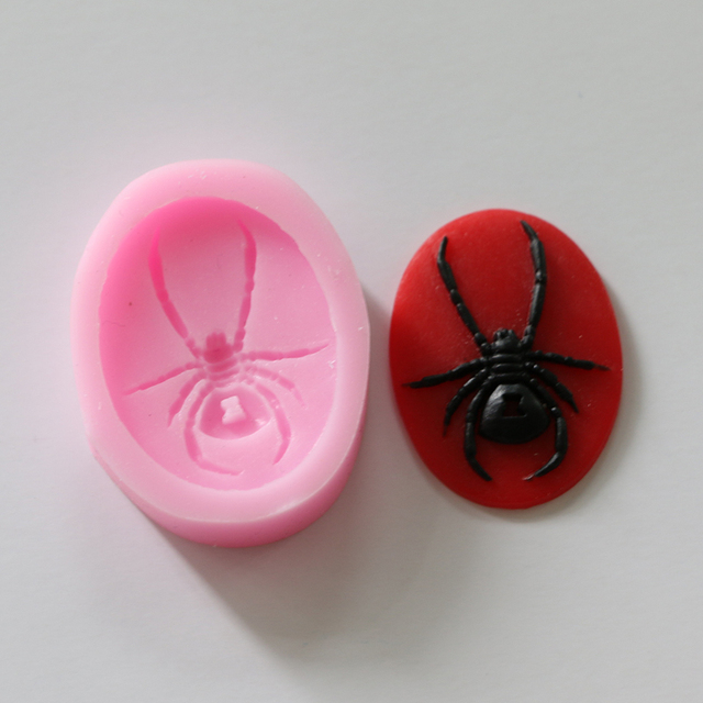 Forma silikonowa Cartoon - pająk z latającym koniem, do wytłaczania glin, dekoracji ciast, ręcznego zdobienia czekolad - DIY - Wianko - 7