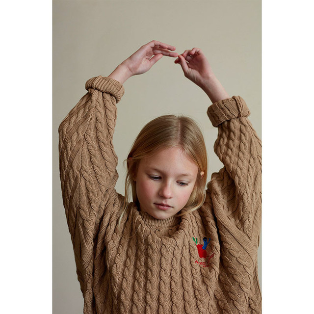 Weekendowy Sweter Dziecięcy EnkeliBB - Modne, Luźne Ciuchy dla Chłopców i Dziewczynek, Projektowane z Dzianiny - Wianko - 14
