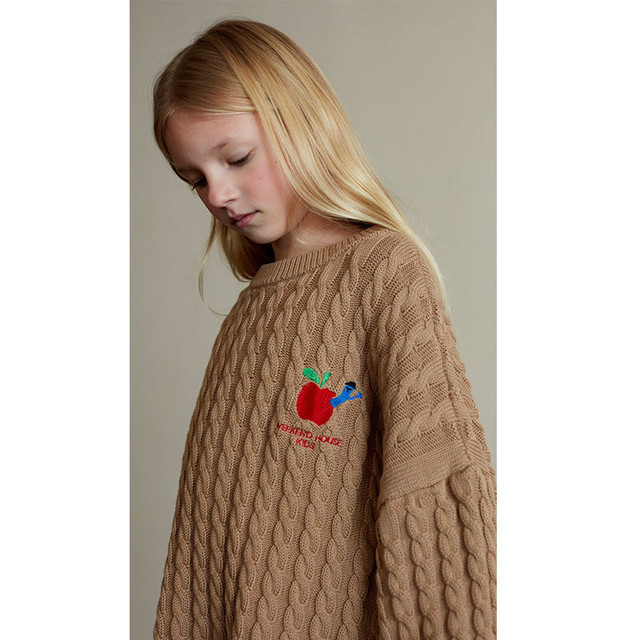 Weekendowy Sweter Dziecięcy EnkeliBB - Modne, Luźne Ciuchy dla Chłopców i Dziewczynek, Projektowane z Dzianiny - Wianko - 13