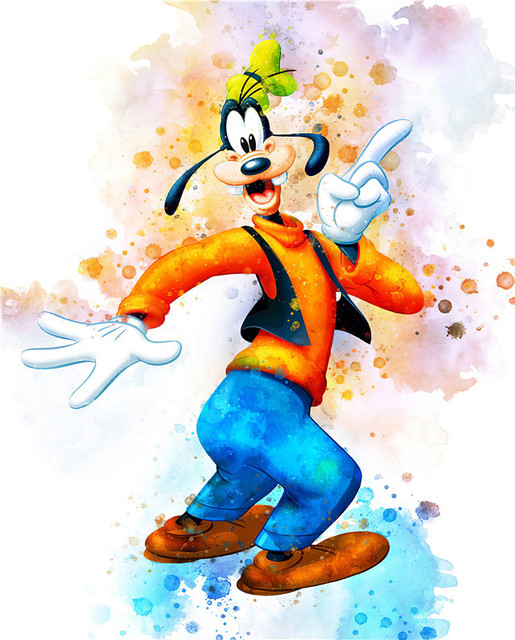Obraz na płótnie z postaciami Disney Mickey Mouse i kaczorem Donald - dekoracja na ścianę pokoju dziecięcego - Wianko - 6
