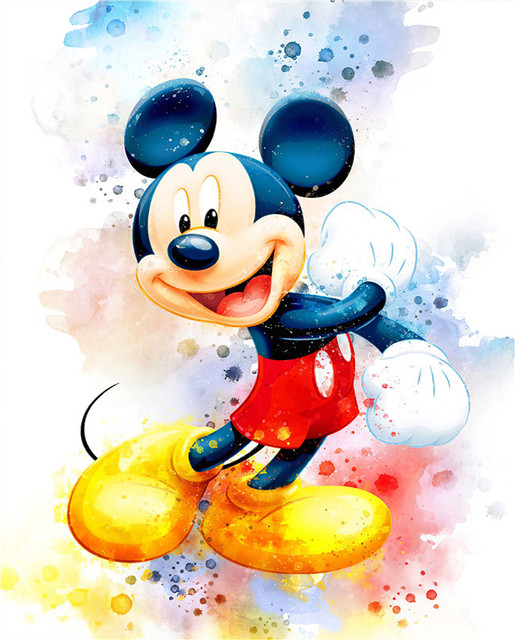 Obraz na płótnie z postaciami Disney Mickey Mouse i kaczorem Donald - dekoracja na ścianę pokoju dziecięcego - Wianko - 16
