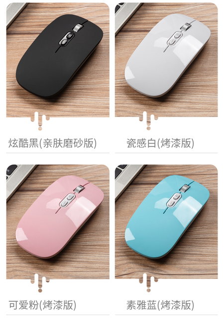 Smukła mysz bezprzewodowa z podwójnym trybem Bluetooth 5.0 i 2.4G, regulowane DPI - Wianko - 2