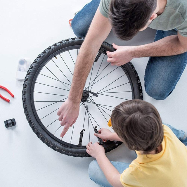 Hartowana opona rowerowa z dźwignią do naprawy dętki i narzędziem do zmiany opon - idealna do rowerów górskich ED889 - Wianko - 4