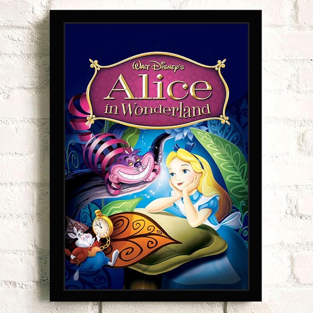 Plakat Alicja w krainie czarów Disney, Anime, płótno, ścienne malarstwo, wydruki artystyczne, dekoracja wnętrz - Wianko - 9