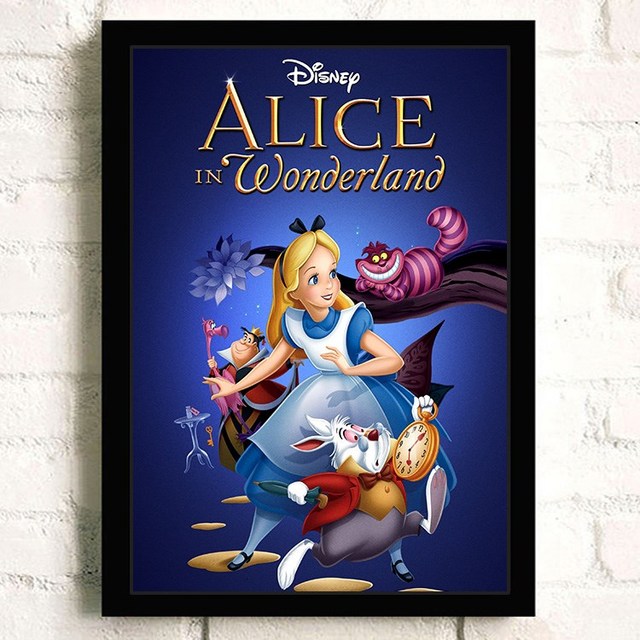 Plakat Alicja w krainie czarów Disney, Anime, płótno, ścienne malarstwo, wydruki artystyczne, dekoracja wnętrz - Wianko - 6