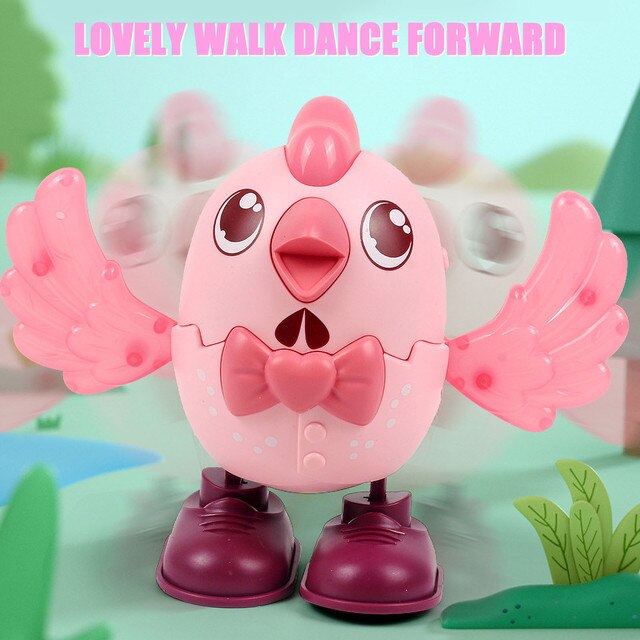 Elektryczny Luminous taniec Swinging kurczak muzyka Walking Little Cute ksylofon dzieci muzyczne zabawki - Wianko - 11
