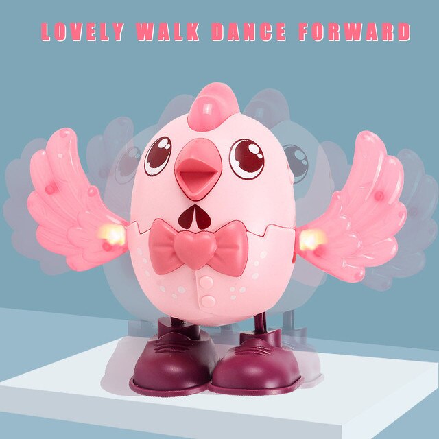 Elektryczny Luminous taniec Swinging kurczak muzyka Walking Little Cute ksylofon dzieci muzyczne zabawki - Wianko - 10