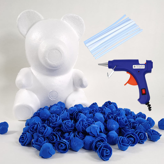 DIY Pluszowy niedźwiedź w formie róży - prezent na Walentynki i Święta - Wianko - 4