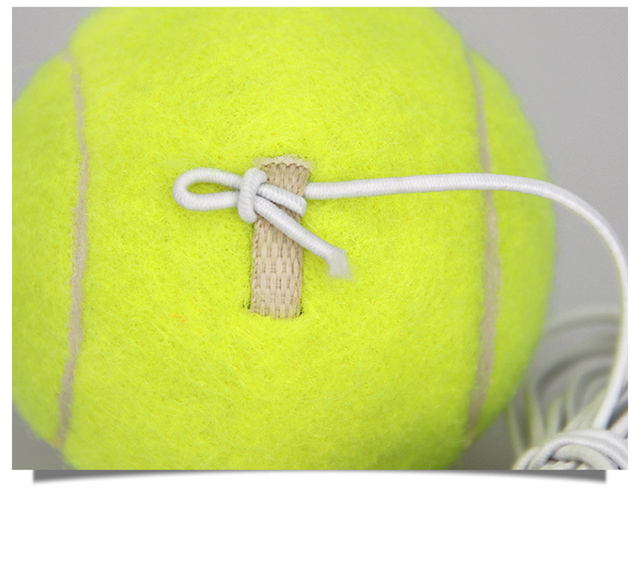 Profesjonalny Partner do odbicia tenisowy trening - 2 sztuki, elastyczna lina gumowa, piłka do praktyki z 3.8m - Wianko - 6
