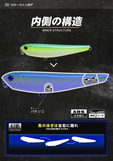 Przynęta wędkarska: Ołówek D1 Fishing Lure 80mm 8.5g - stickbaits pływające do wędkowania morskiego szczupaków, bassów i pstrągów - akcesoria wędkarskie DT3003 - Wianko - 16