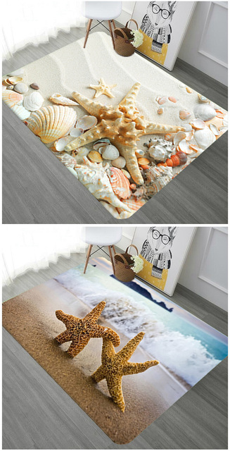 Duży dywan dla dzieci Nordic Sea World - styl europejski, motyw morski - Wianko - 1