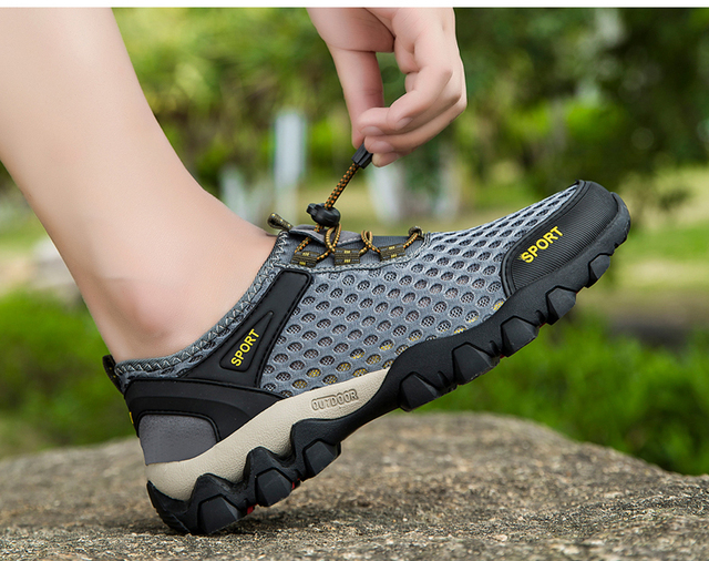 Lekkie trekkingowe buty męskie do wędrówek górskich - Wianko - 22
