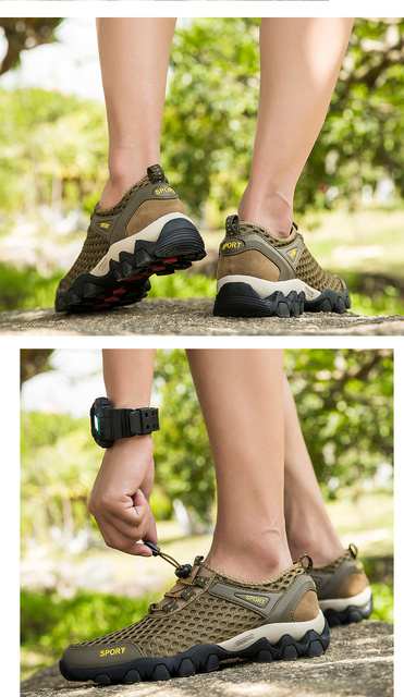 Lekkie trekkingowe buty męskie do wędrówek górskich - Wianko - 10