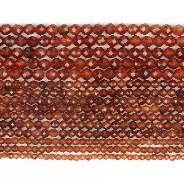 Koraliki kwarcowe szlifowane brązowe, 2/3/4 mm, naturalne, do tworzenia biżuterii DIY - Wianko - 7