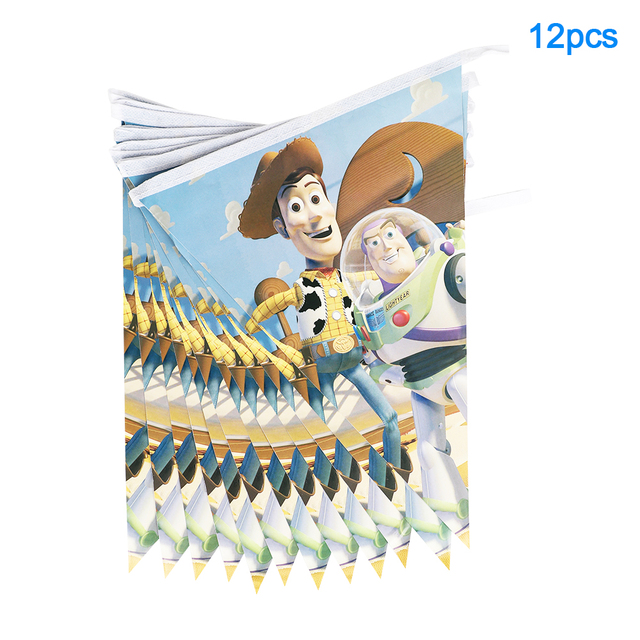 Jednorazowe zastawy stołowe na imprezę z motywem Toy Story: Buzz Lightyear – papierowe kubki, talerze, obrus - Wianko - 11