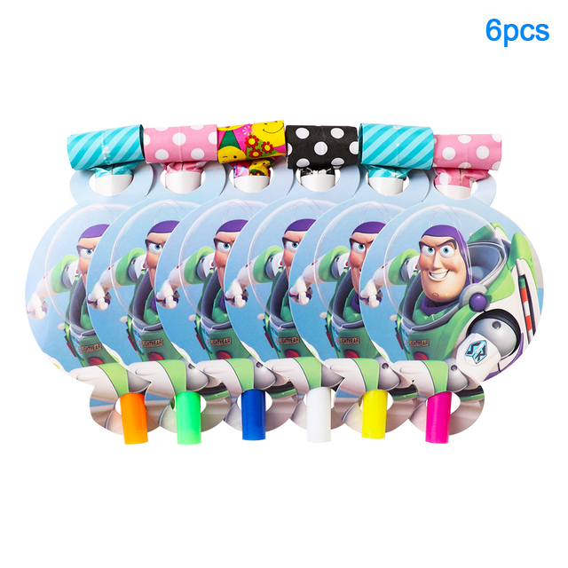 Jednorazowe zastawy stołowe na imprezę z motywem Toy Story: Buzz Lightyear – papierowe kubki, talerze, obrus - Wianko - 12