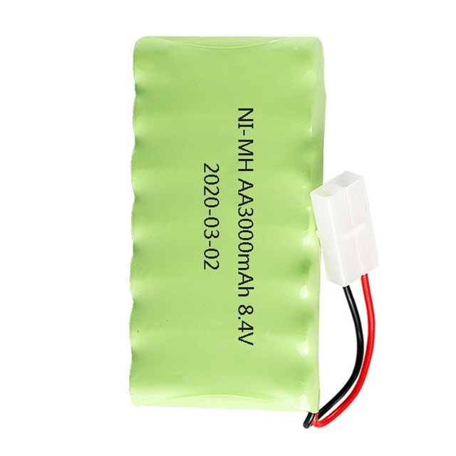 Akumulator NiMH 8.4V 3000mAh do zdalnie sterowanych zabawek - samochodów, zbiorników, pociągów, robotów, łodzi i pistoletów - Wianko - 2