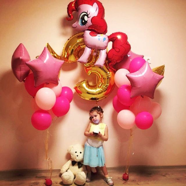 Balon foliowy jednorożec duży, różowy, helem, idealny na urodziny, ślub, dekorację dziecięcych imprez - Wianko - 3