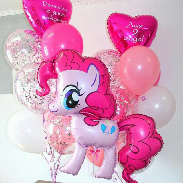 Balon foliowy jednorożec duży, różowy, helem, idealny na urodziny, ślub, dekorację dziecięcych imprez - Wianko - 2