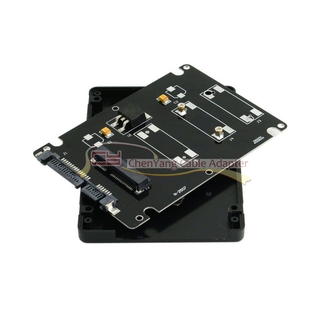Chenyang Mini PCI-E mSATA SSD do 2.5 SATA - konwerter Adapter, kolor czarny - Wianko - 2