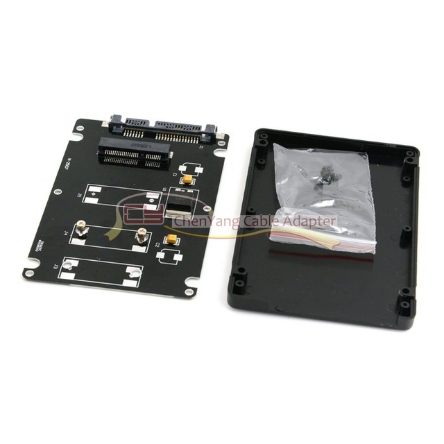 Chenyang Mini PCI-E mSATA SSD do 2.5 SATA - konwerter Adapter, kolor czarny - Wianko - 3