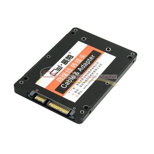 Chenyang Mini PCI-E mSATA SSD do 2.5 SATA - konwerter Adapter, kolor czarny - Wianko - 1