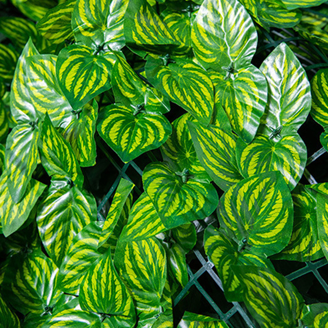 Sztuczny Faux bluszcz liść ozdoby, cięty płot, zielone trawa ściana, Deco - S/M/L liście zielone - Wianko - 13