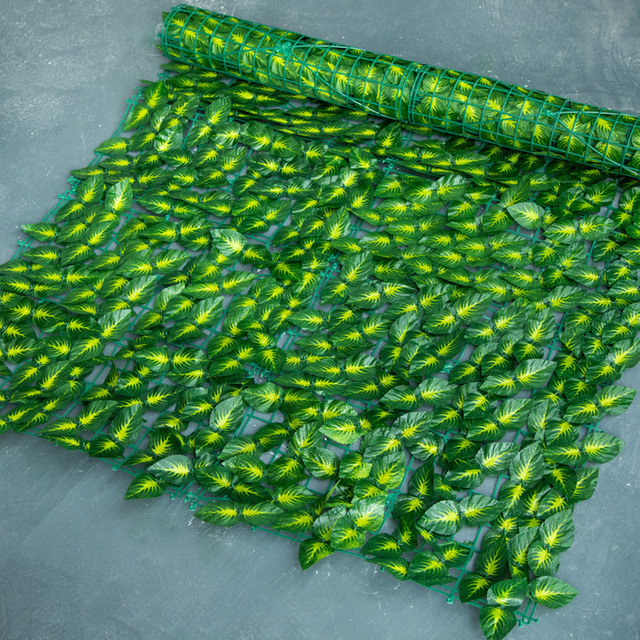 Sztuczny Faux bluszcz liść ozdoby, cięty płot, zielone trawa ściana, Deco - S/M/L liście zielone - Wianko - 21
