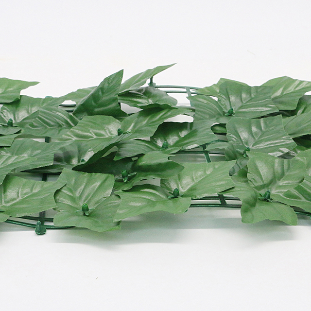 Sztuczny Faux bluszcz liść ozdoby, cięty płot, zielone trawa ściana, Deco - S/M/L liście zielone - Wianko - 5