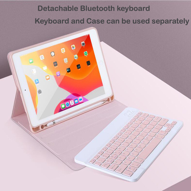 Etui z klawiaturą Bluetooth do iPada 10.2 9.7, iPad Air 1 2 3, iPad Pro 10.5 11 12.9 - Wianko - 4