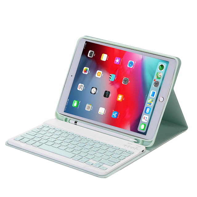 Etui z klawiaturą Bluetooth do iPada 10.2 9.7, iPad Air 1 2 3, iPad Pro 10.5 11 12.9 - Wianko - 12