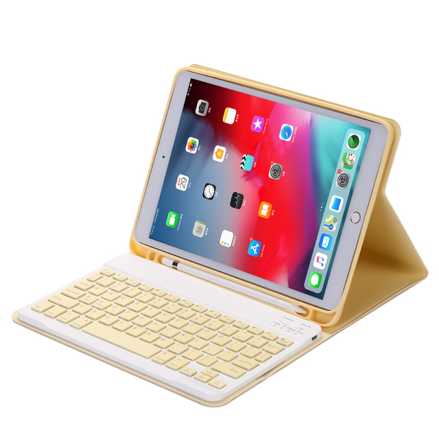 Etui z klawiaturą Bluetooth do iPada 10.2 9.7, iPad Air 1 2 3, iPad Pro 10.5 11 12.9 - Wianko - 14