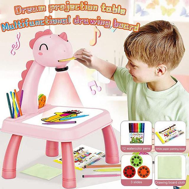 Projektor LED do rysowania dla dzieci - zabawka artystyczna, śledzenie i rysowanie, tabliczka do malowania, narzędzia do nauki, dla chłopców i dziewczynek - Wianko - 9