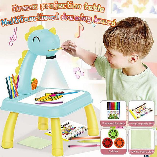 Projektor LED do rysowania dla dzieci - zabawka artystyczna, śledzenie i rysowanie, tabliczka do malowania, narzędzia do nauki, dla chłopców i dziewczynek - Wianko - 7